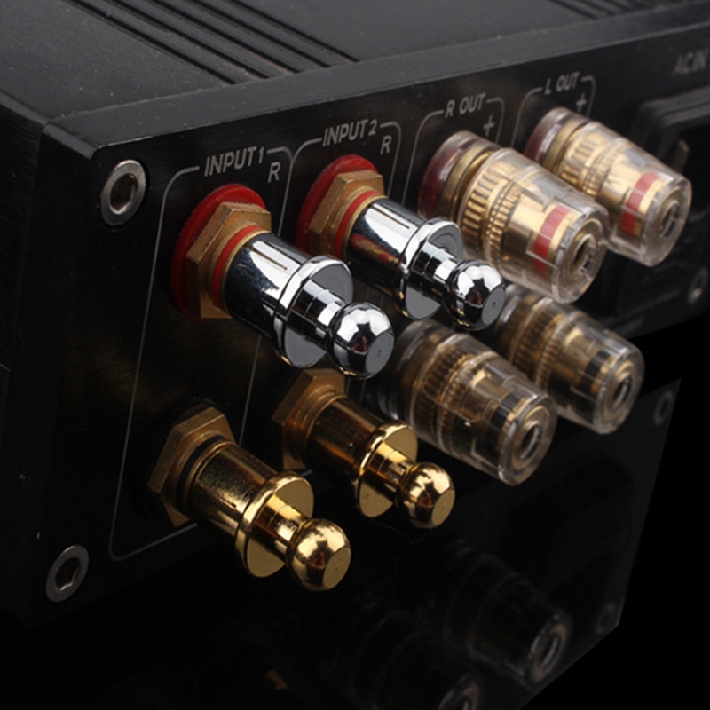 Bộ 8 Nắp Đậy Ổ Cắm RCA Mạ Vàng Chất Lượng Cao