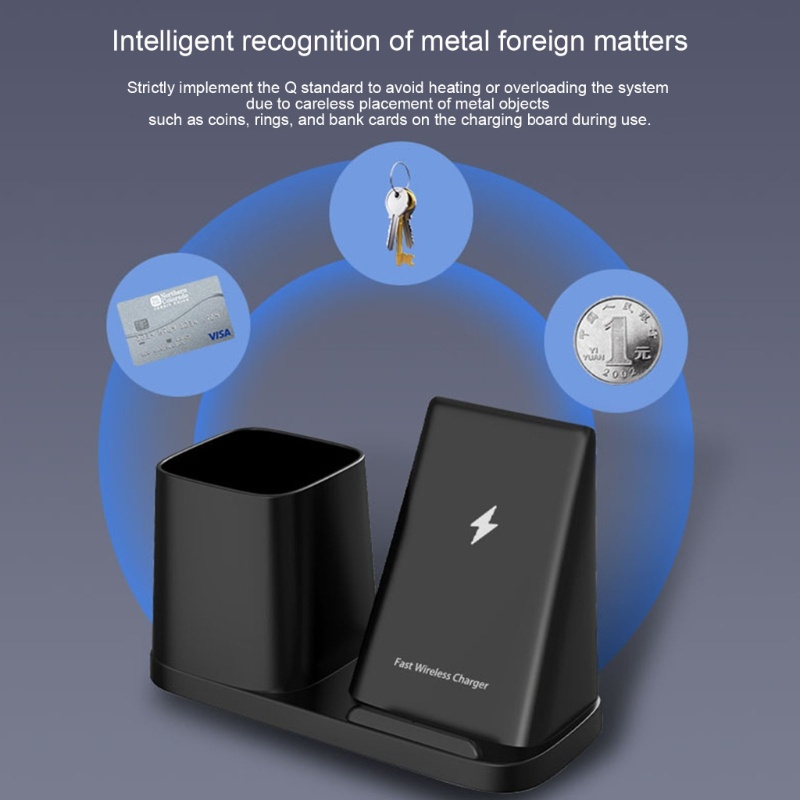 Giá Đỡ Sạc Bút Không Dây Siêu Tốc Sắp Xếp Gọn Gàng Để Bàn Cho Nhà Ở