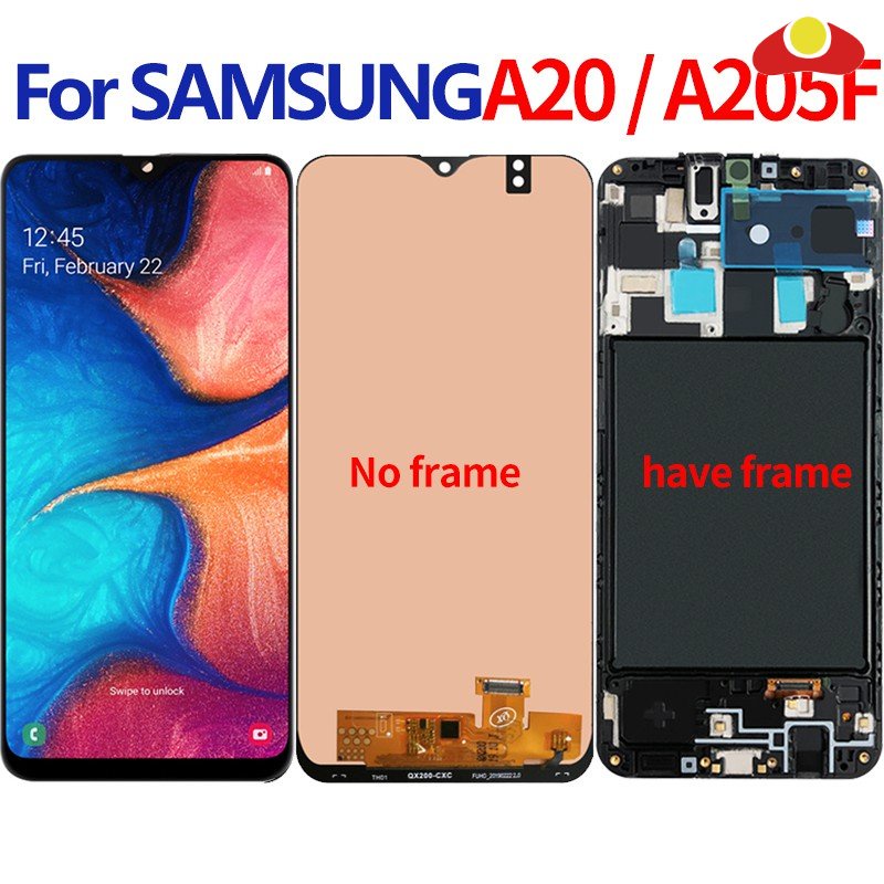 Dành Cho Samsung Galaxy A20 A205 SM-A205F Màn Hình Hiển Thị LCD Thay Thế Cho Samsung A20 A205F Màn H