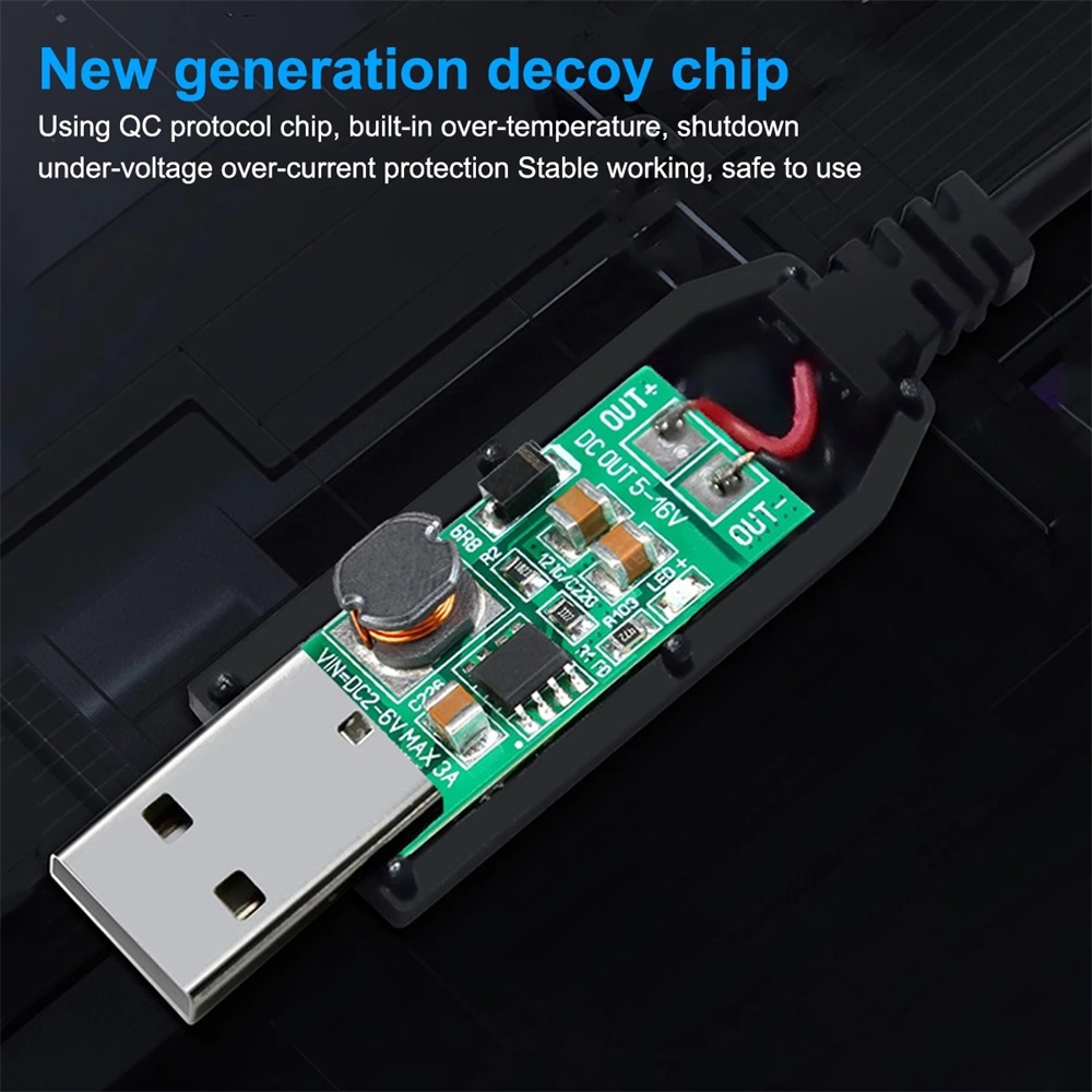 Dây Cáp Sạc 4.0 Sang dc5521 5v 12vdc3.5 9v Đầu Tròn usb Tiện Dụng