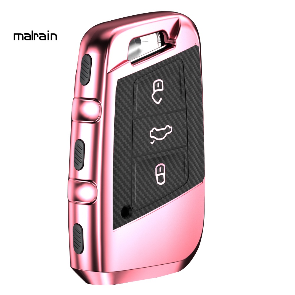 Vỏ TPU Sợi Carbon Bảo Vệ Chìa Khóa Xe Hơi VW Magotan