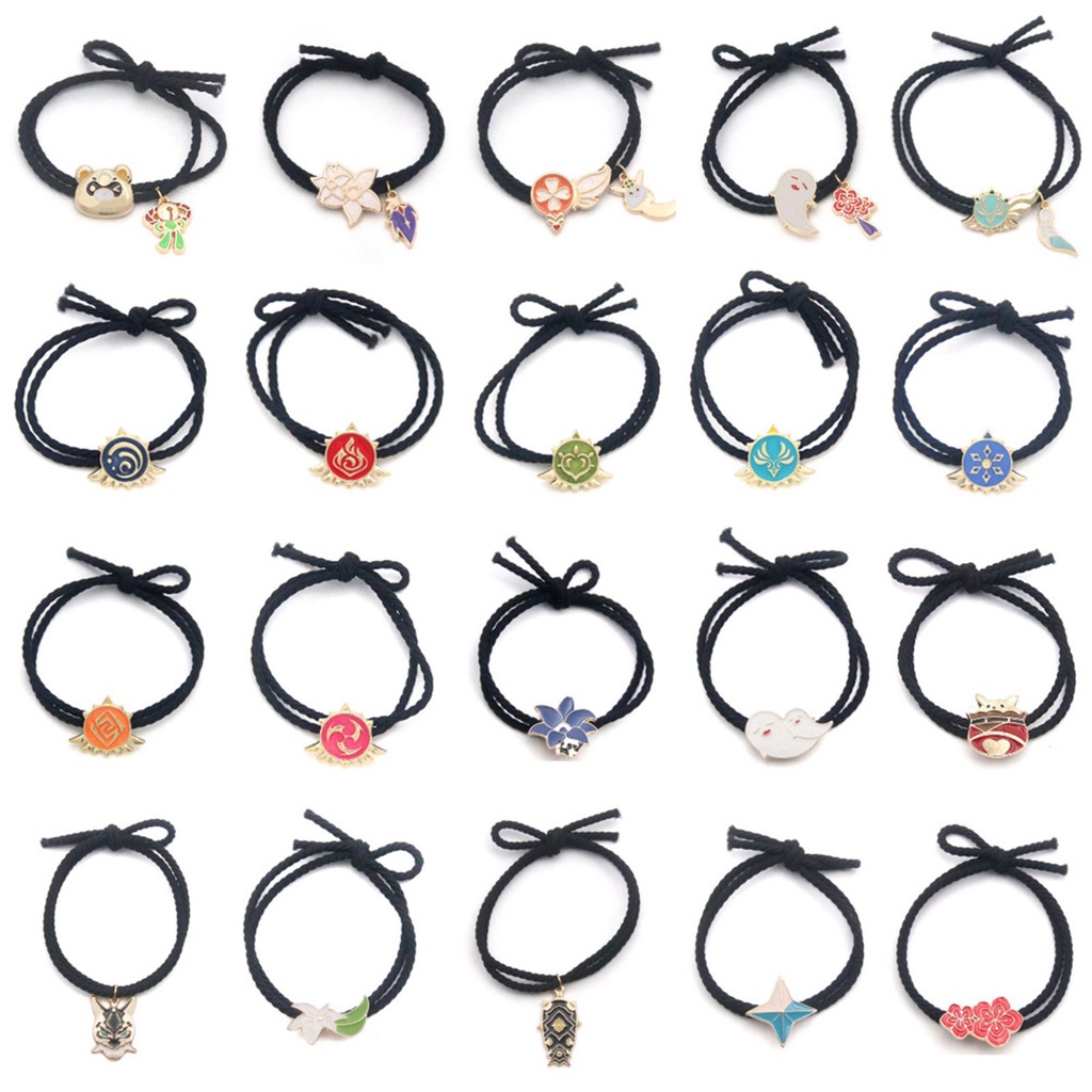 Ygt Dây Buộc Tóc Co Giãn Mặt Kim Loại Thời Trang Cho Nữ