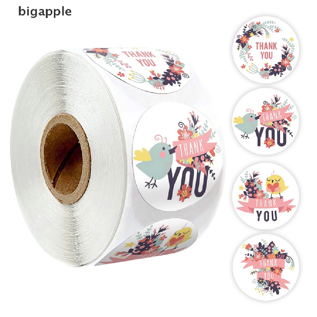 Cuộn 500 Miếng Dán Hình Động Vật Dễ Thương Dùng Để Trang Trí Thiệp