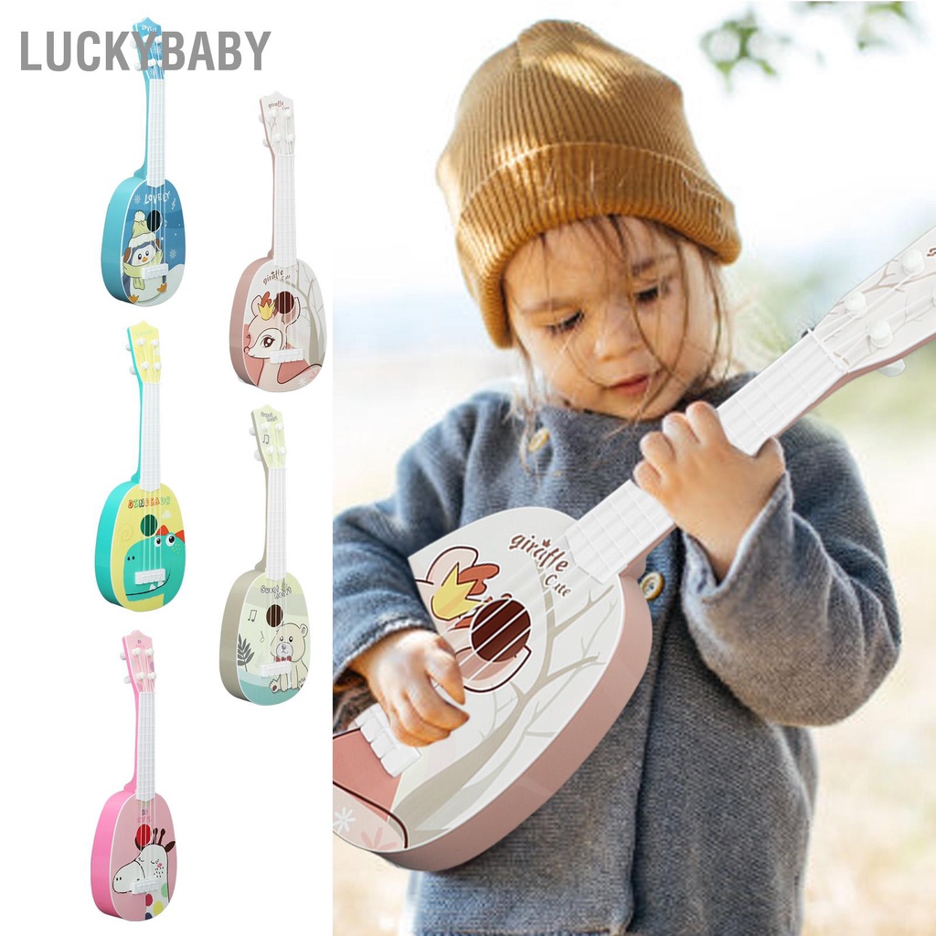 LUCKYBABY Đồ Chơi Trẻ Em Đàn Ukulele Guitar Giác Ngộ Nhạc Cụ Giáo Dục Sớm Cho Quà Tặng