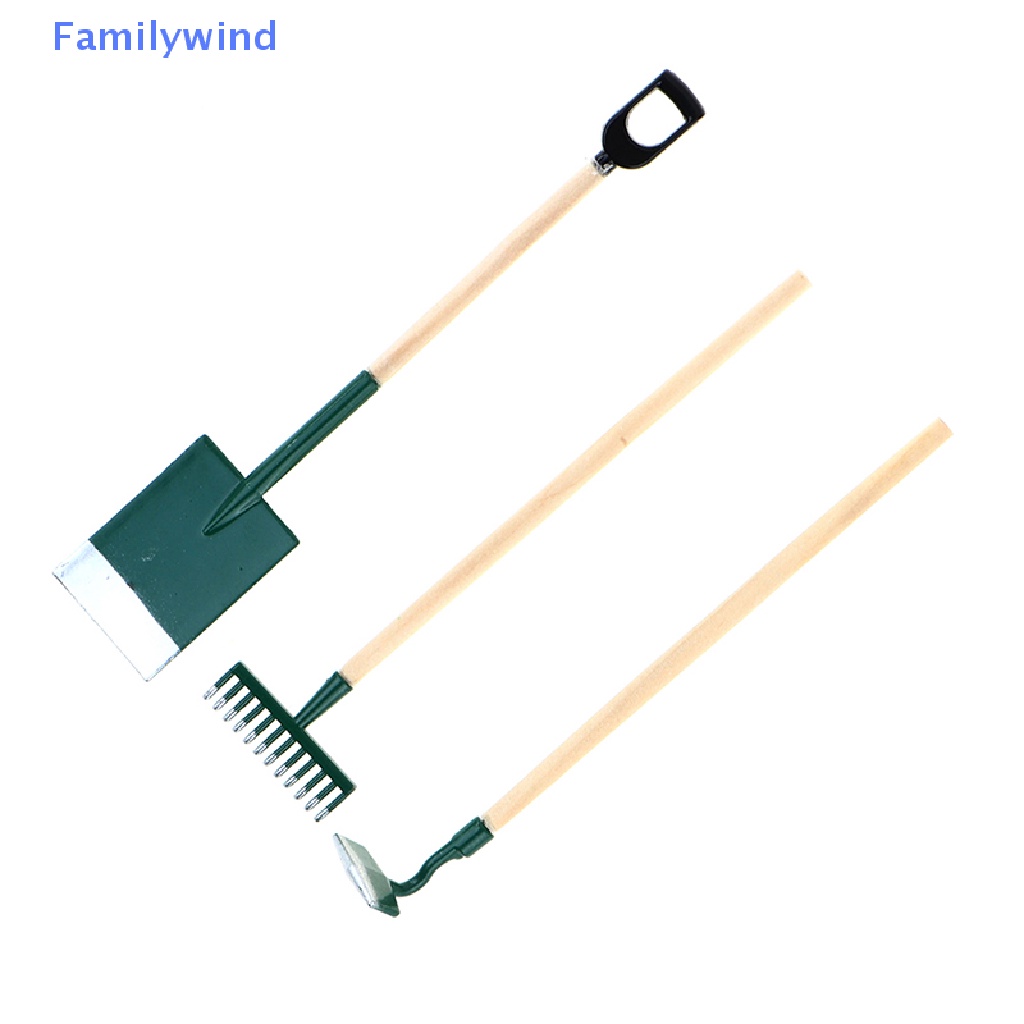 Set 3 Xẻng Làm Vườn Mini Tỉ Lệ 1: 12 Trang Trí Nhà Búp Bê