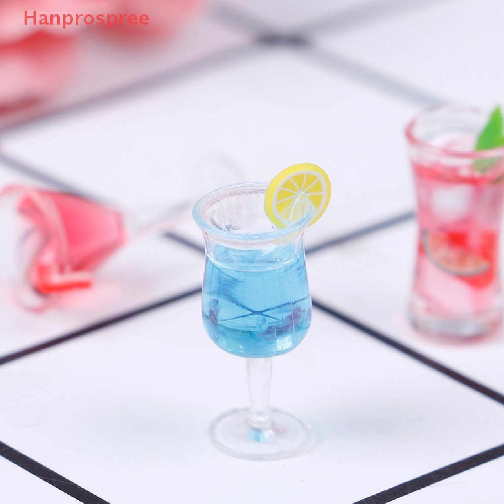 Mô Hình Ly Rượu cocktail Bằng Nhựa resin mini Tỉ Lệ 1: 12 Trang Trí Nhà Búp Bê