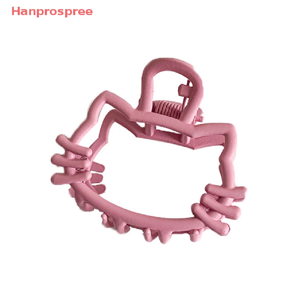 Kẹp Tóc Kim Loại Hình Chân Mèo Màu Hồng Xinh Xắn Cho Nữ