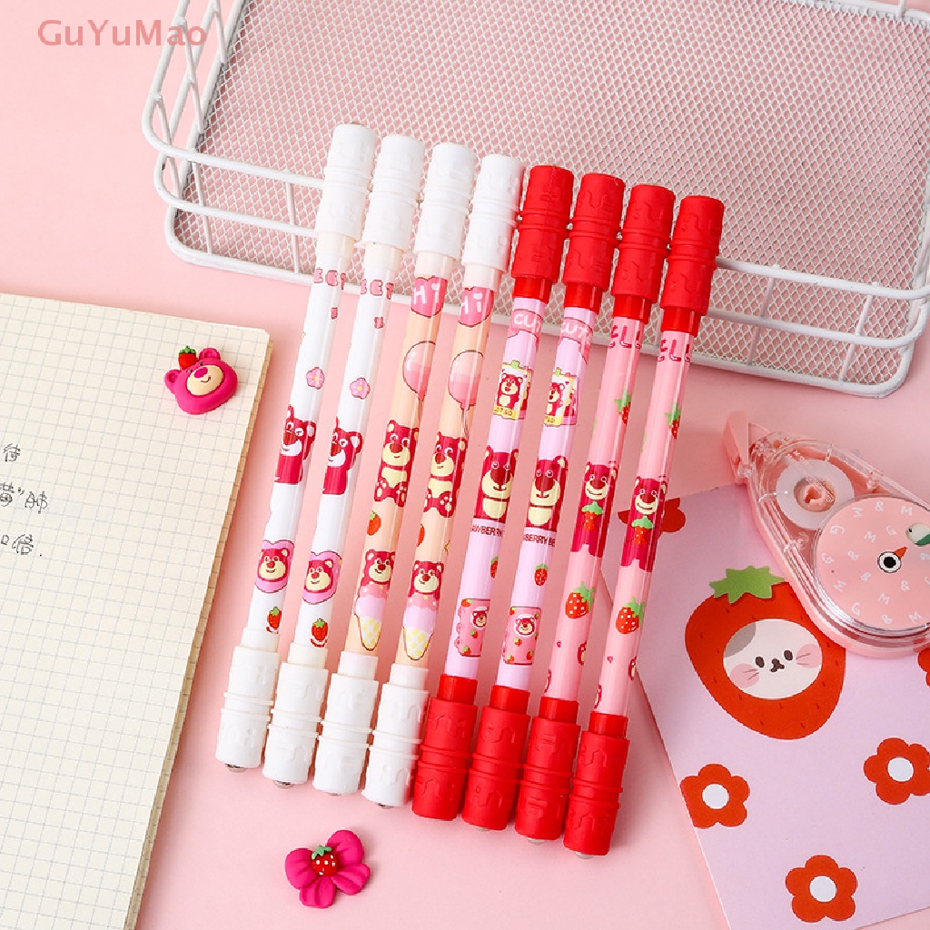 [cxGUYU] Bút Mực Gel Dạng Nhấn Hoạt Hình Dễ Thương Bằng Sợi Carbon Dành Cho Học Sinh / Văn Phòng PRTA