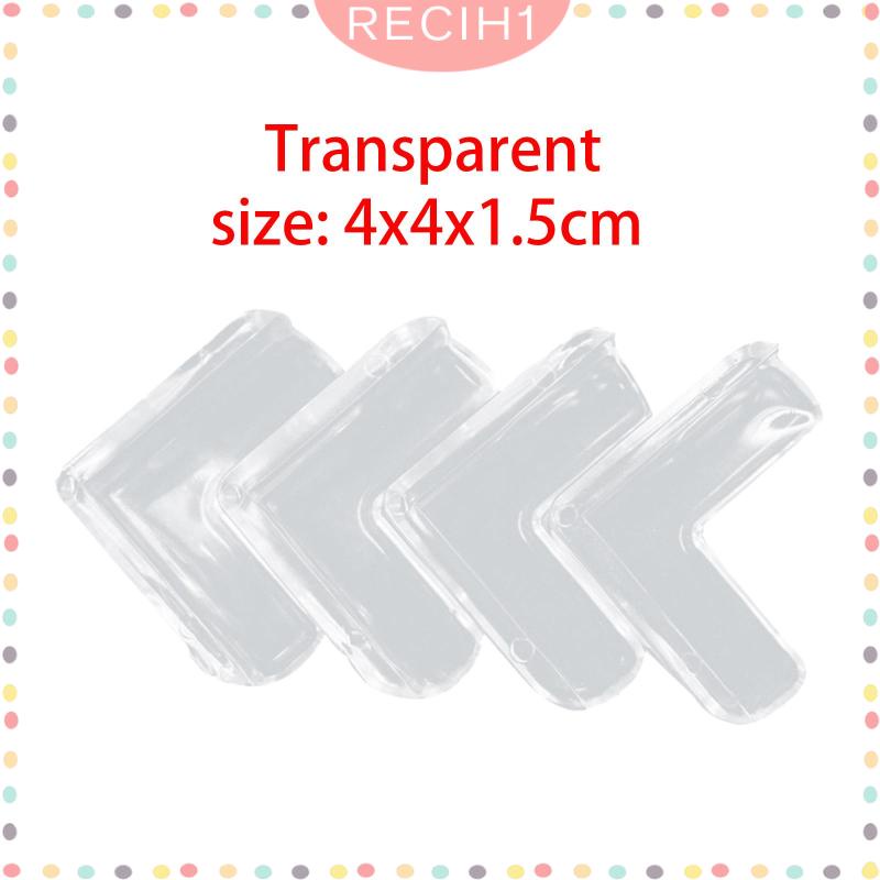 Set 4 Miếng Bọc Cạnh Bàn Nội Thất Trong Suốt Chống Va Chạm Bảo Vệ An Toàn Cho Bé