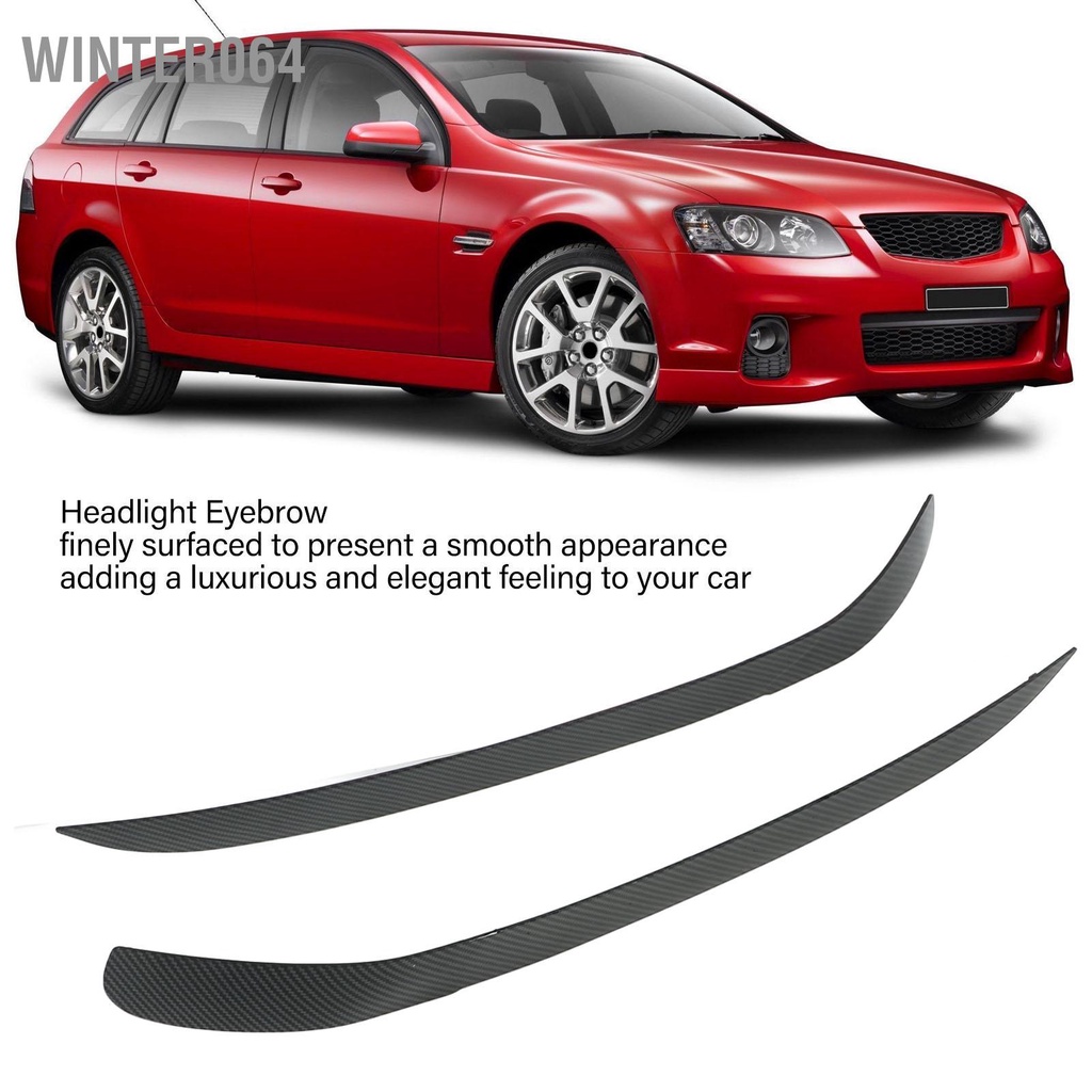 Winter064 2 Chiếc Đèn Pha Lông Mày Trước Trái Phải Ánh Sáng Mí Mắt Viền Bao Da Thay Thế Cho Commodore Sedan Toa Xe Ute