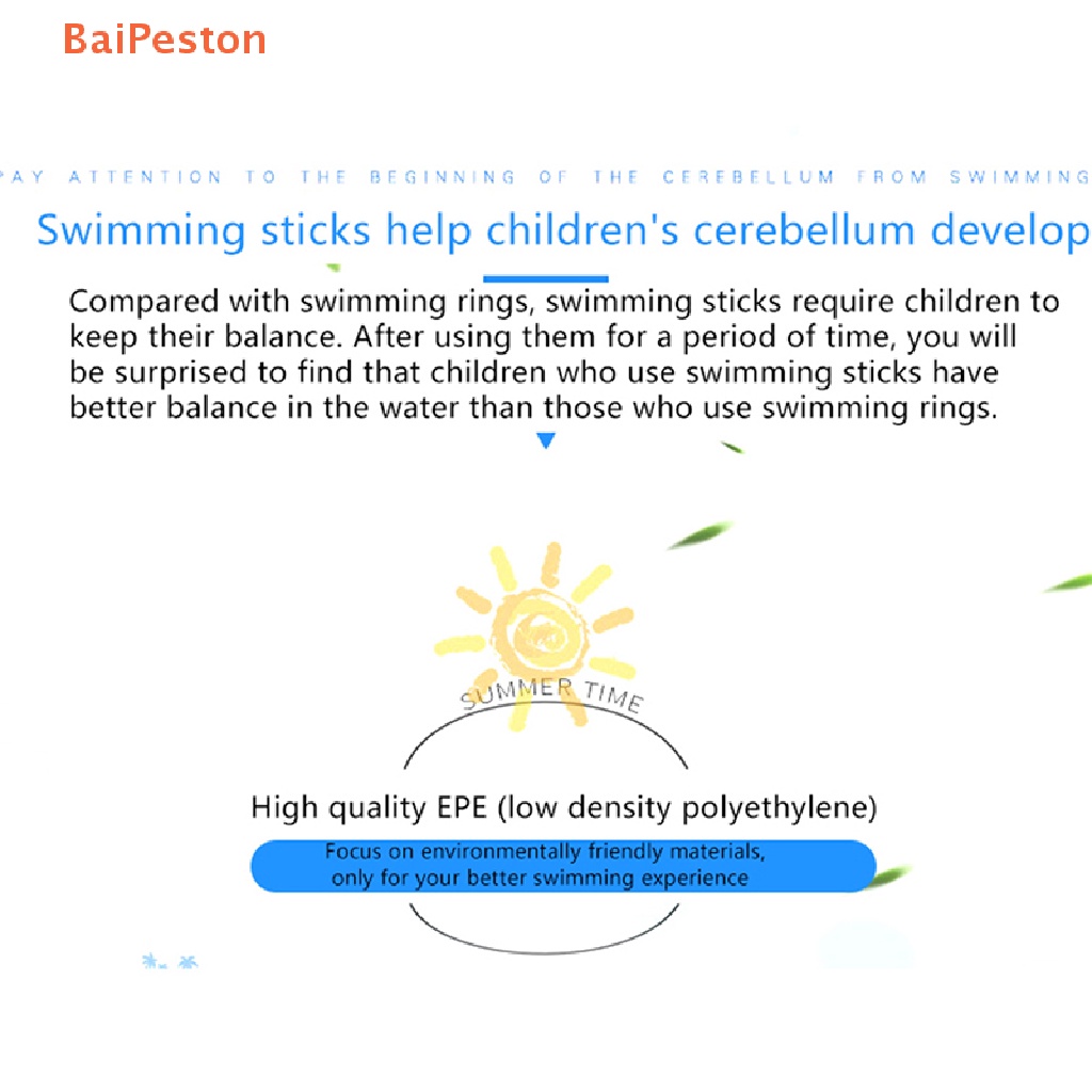 [BaiPeston] Phao Nổi Bằng Xốp Cứng Trơn Khoét Rỗng Linh Hoạt Hỗ Trợ Bé Tập Bơi