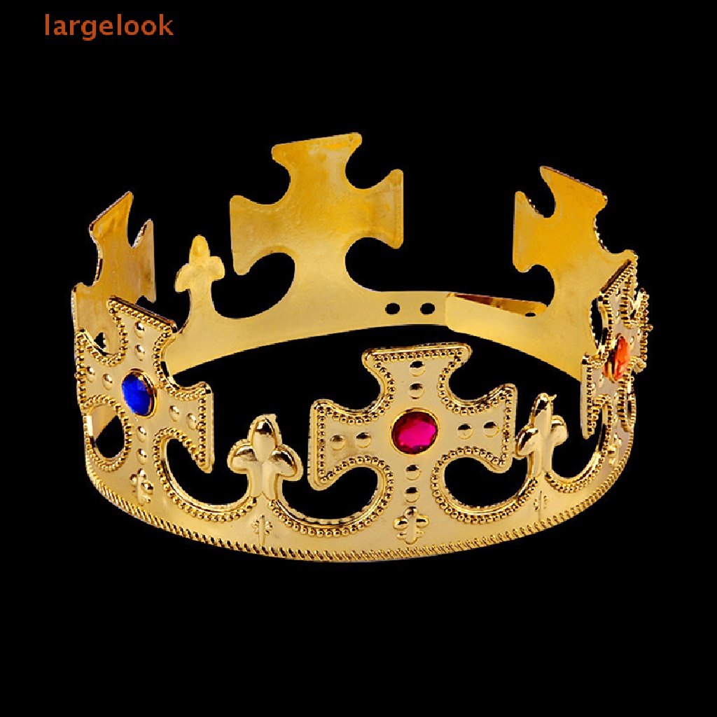 Mũ Hóa Trang Vương Miện King Queens Bằng Nhựa Màu Vàng Mới Lạ