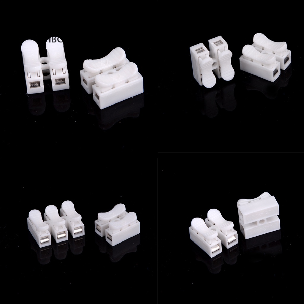 HBGI> 10Pcs Electrical Cable Connectors Quick Splice Lock Wire Terminals Self Locking HOT