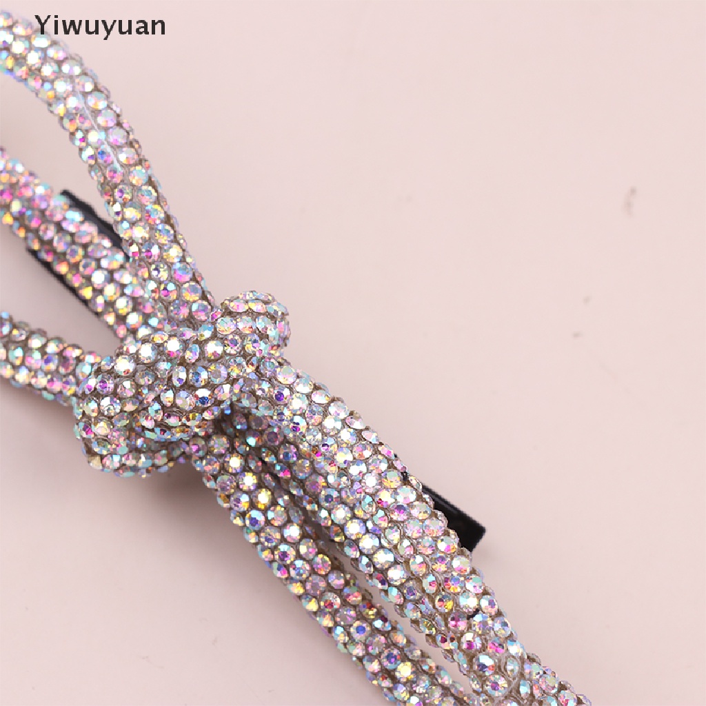 Bộ 2 Kẹp Tóc Nơ Đính Đá Cho Nữ