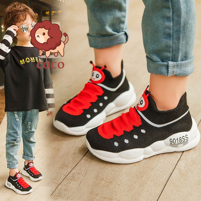 Giày Thể Thao Đế Mềm Phối Lưới Thoáng Khí Cho Bé