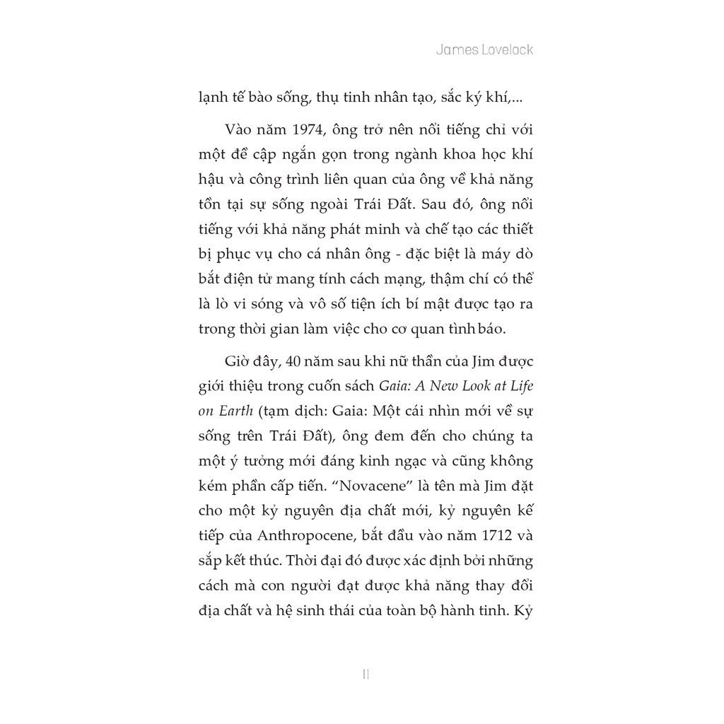 Sách - Thuyết GAIA - James LoveLock