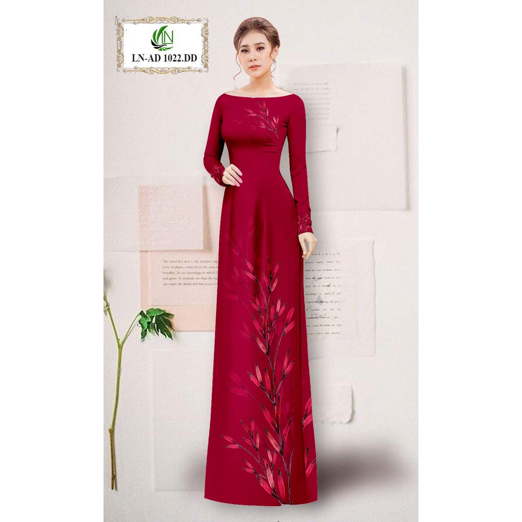 VẢI MAY ÁO DÀI IN 3D HOA VĂN SẮC NÉT ĐẸP NHƯ THẬT(HOT) TT