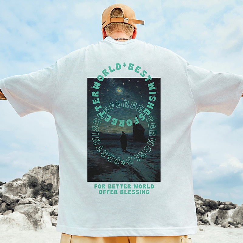 Áo Khoác Nam Phong Cách Hàn Quốc Size M-5XL Áo Thun Tay Ngắn Dáng Rộng in Chữ Thời Trang Cho Cặp Đôi Đen