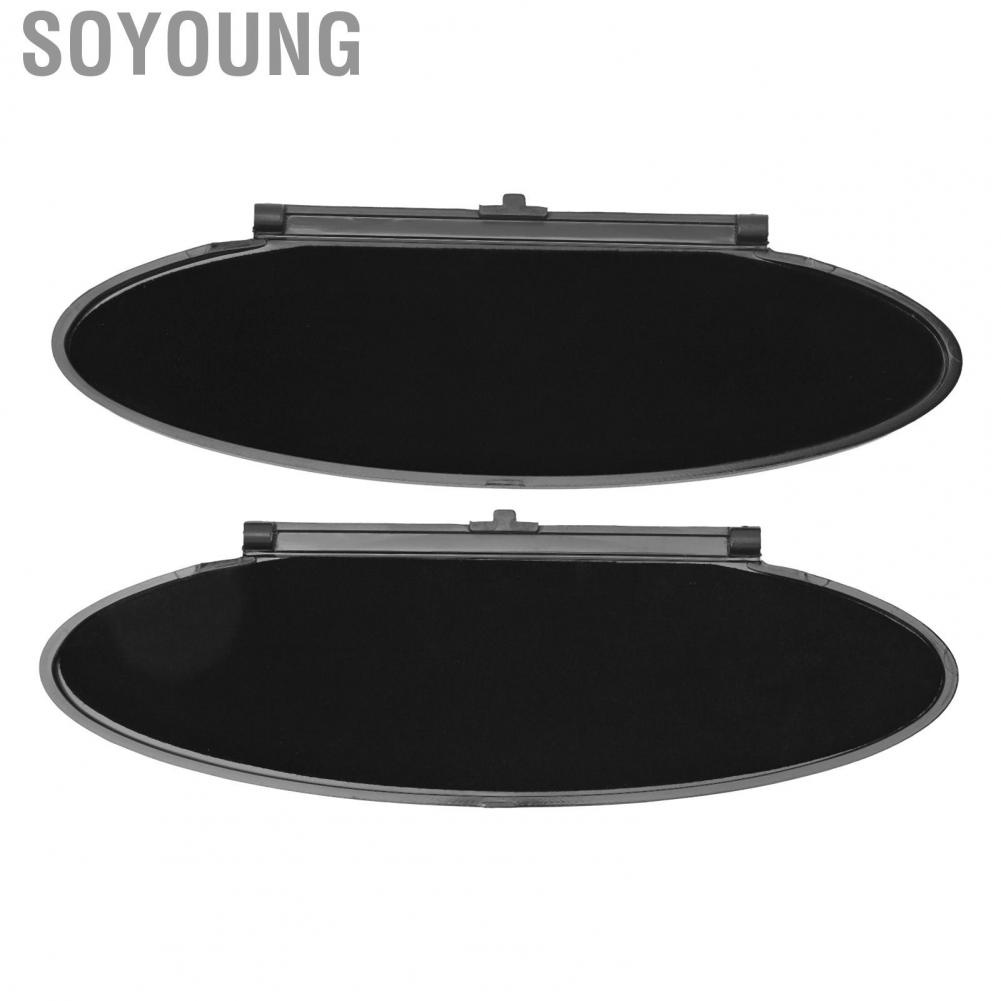 Soyoung 99670142102  Sunvisor Lid Cover Black Stable Performance Sun Visor Mirror Easy Installation for Car