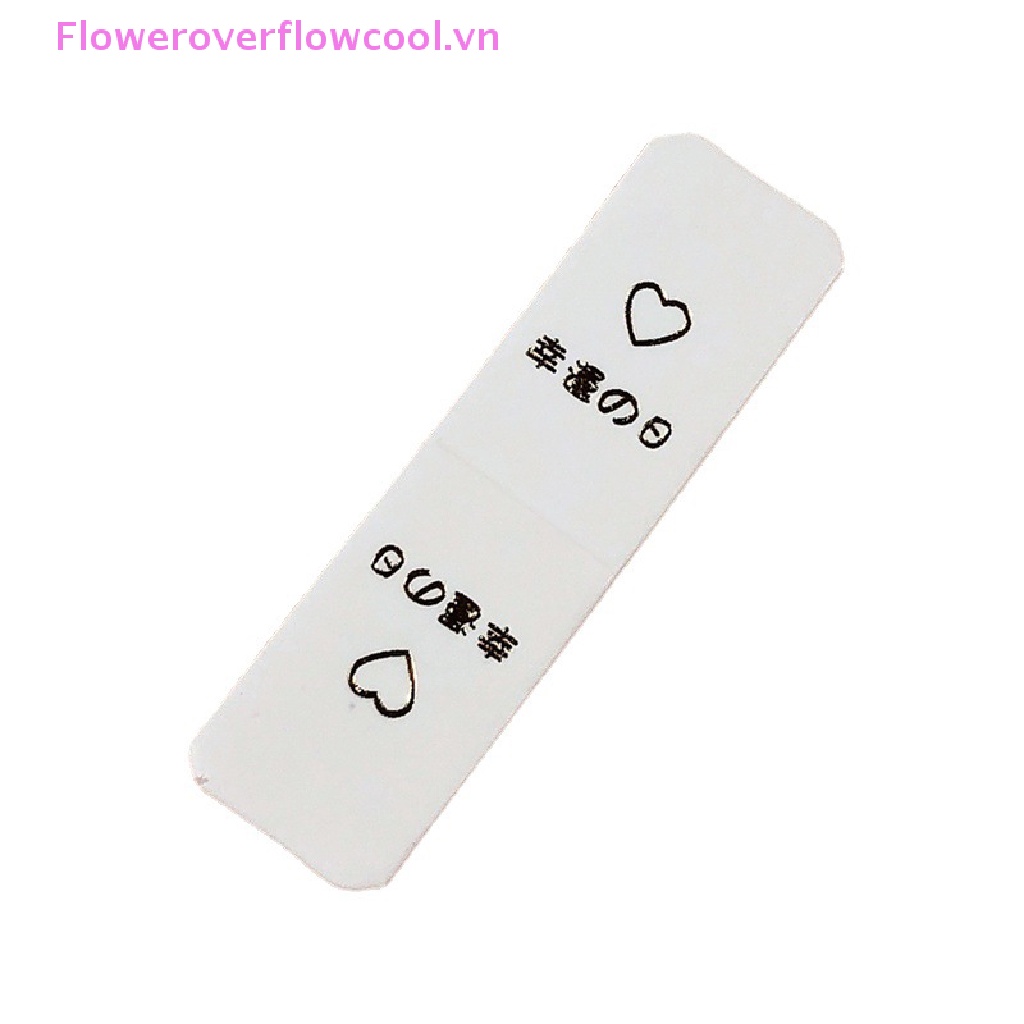 Set 100 Thẻ Giấy Kraft Màu Trắng Trưng Bày Dây Buộc Tóc