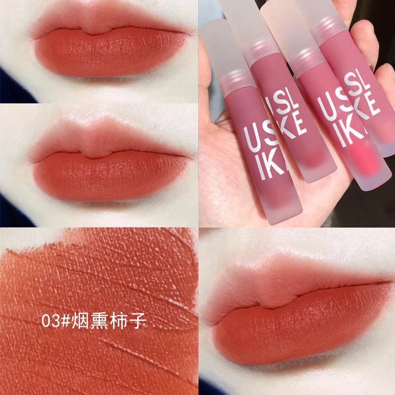 Son kem lì USLIKE ⚡ CHÍNH HÃNG ⚡ Son kem USLIKE ông màu lì siêu mịn lâu trô chống thấm nước