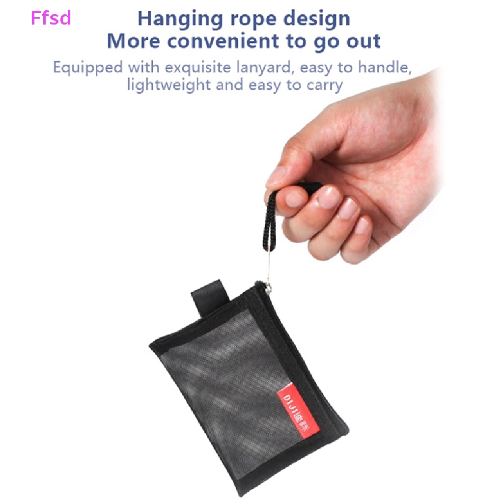 {Ffsd} Túi Lưới Mini Đựng Tiền Xu / Tai Nghe / Thẻ Tín Dụng * Bán Chạy