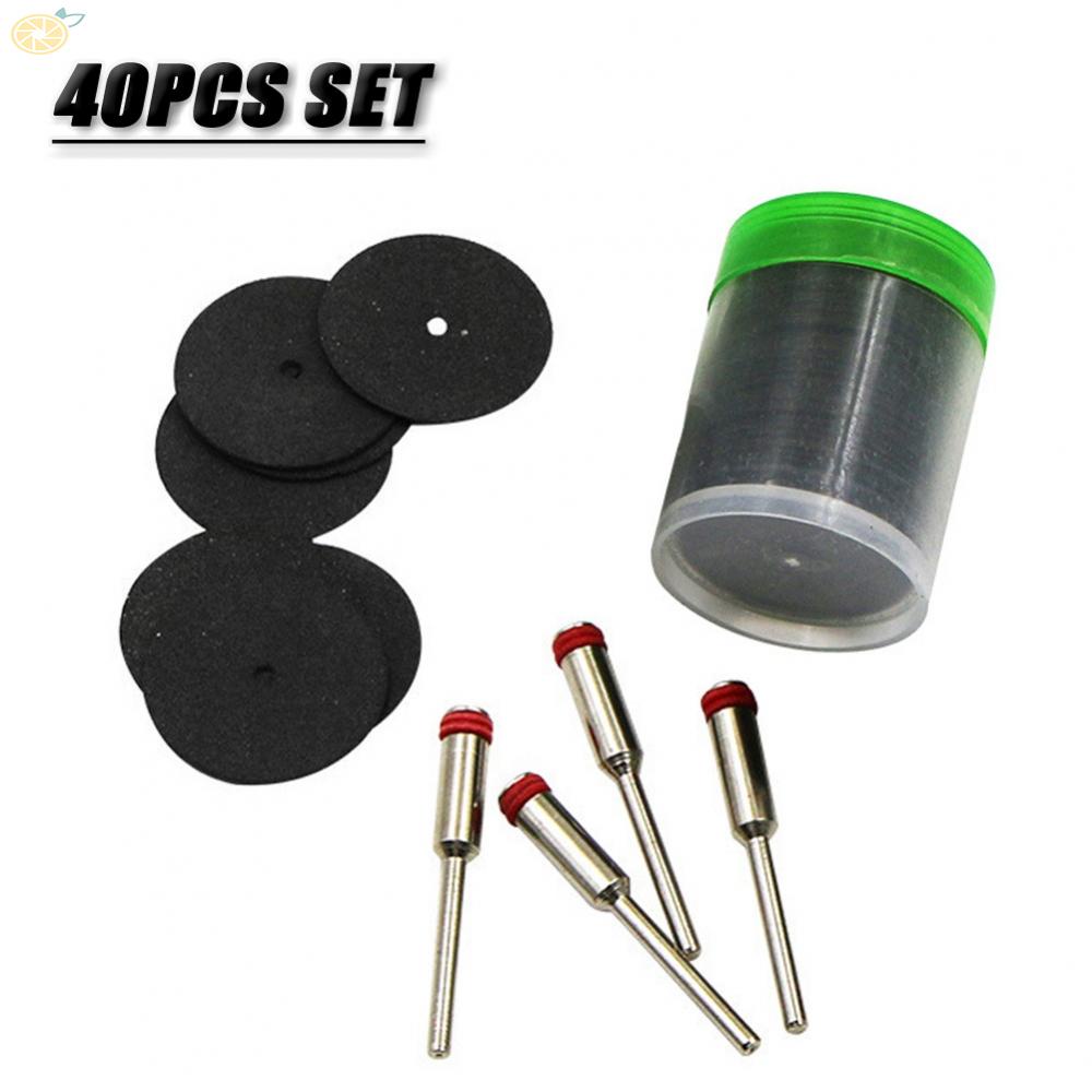 【VARSTR】Grinding Wheel 40pcs/set Black+Silver For Grinding/cutting Replacement