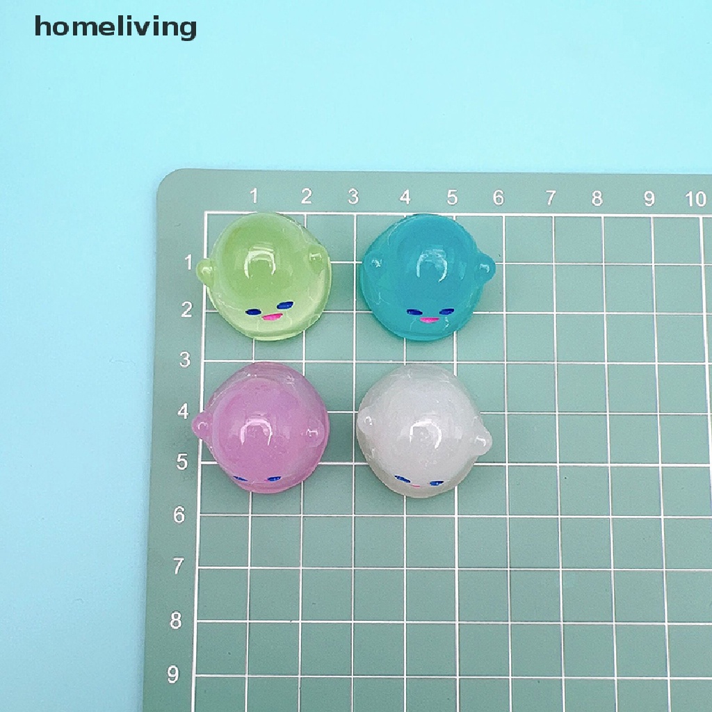 Bộ 2 Tượng Ma Dạ Quang Mini Bằng Nhựa Resin Dễ Thương Dùng Trang Trí