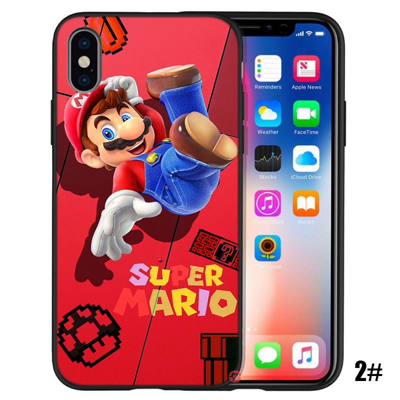 Ốp Điện Thoại Hình Super Mario Cho iPhone 12 13 Pro X XS Max Mini 129IOP