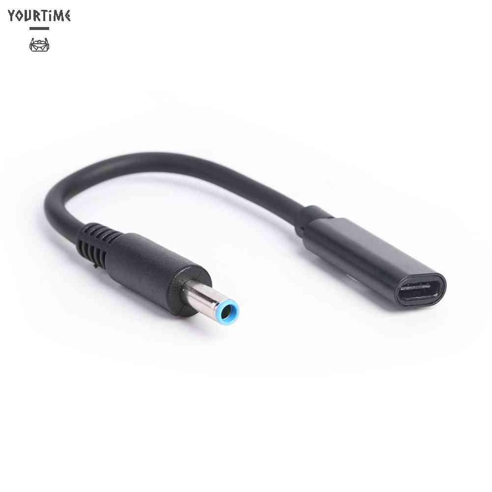 Đầu Nối Chuyển Đổi USB Type C Sang 4.5x3.0mm DC Cho Laptop HP