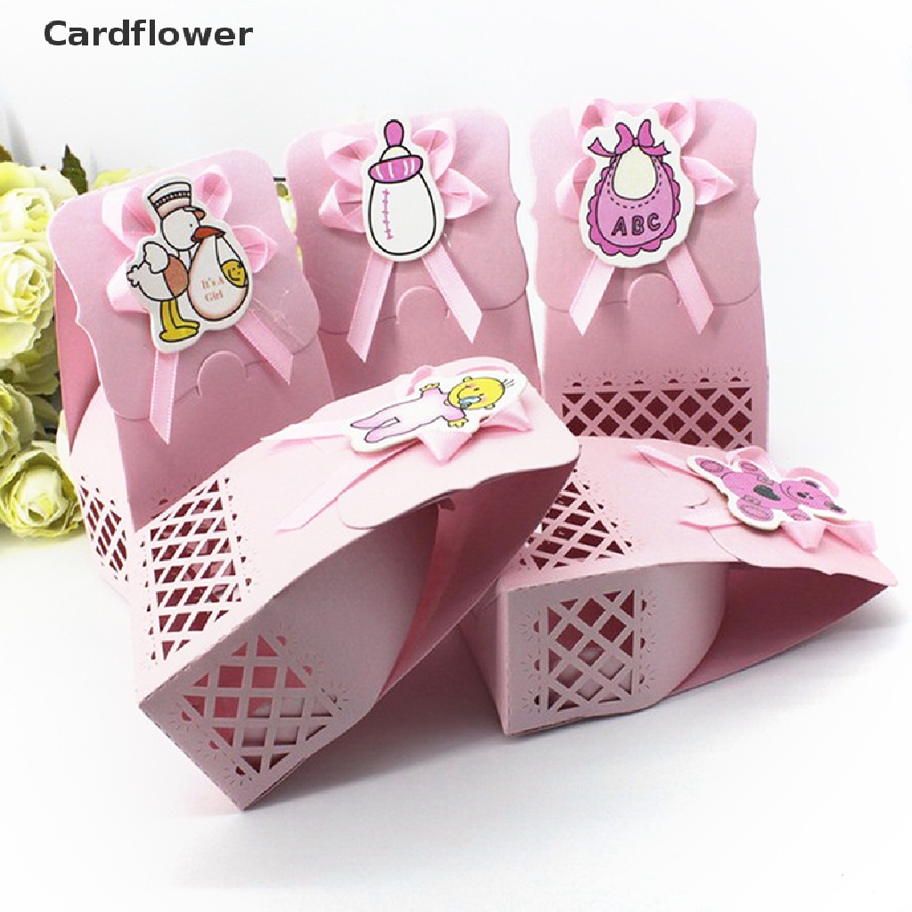 &lt; Cardflower &gt; Set 12 Túi Giấy Đựng Kẹo Trang Trí Tiệc Sinh Nhật Ngọt Ngào Dễ Thương Cho Bé Đang Giảm Giá