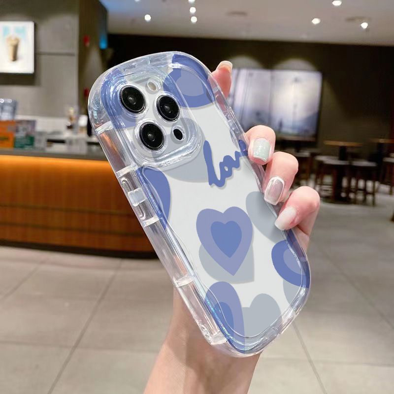 ✅Ốp Điện Thoại Mềm Trong Suốt Chống Sốc In Hình Trái Tim 12 Trái Tim Cho Iphone 8p / 14 11 7promax 13 / xr