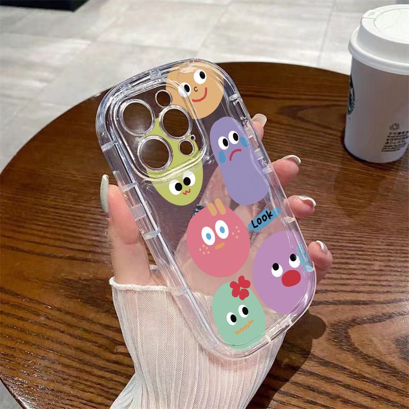 ✅Ốp Điện Thoại Mềm Trong Suốt Chống Sốc In Hình Quái Vật Cho Iphone 1112 14Xr promax138p xs 7