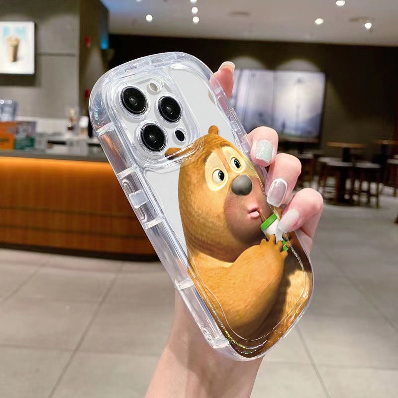 ✅Ốp Điện Thoại Mềm Trong Suốt Chống Sốc In Hình Gấu Cho Apple Iphone 12 13 2 / 8P 14 7 xs / promaxxr11