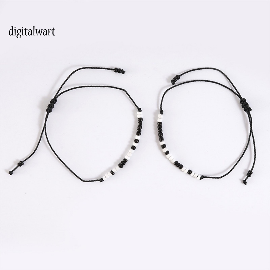 Kỹ Thuật Số| Bộ 2 Vòng Tay Dây Bện Thủ Công Có Thể Điều Chỉnh Kích Thước