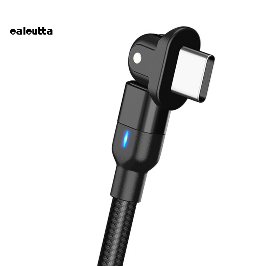 Dây Cáp Sạc Điện Thoại Type-C Xoay 180 Độ Bằng Nylon Bện Chống Rối