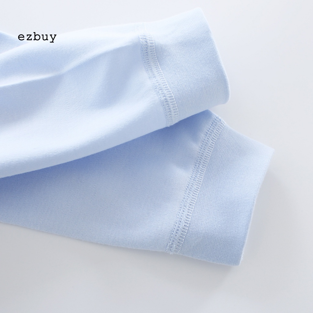 Áo Liền Quần Dài Tay Thoáng Khí Giữ Ấm In Họa Tiết Dễ Thương Cho Bé