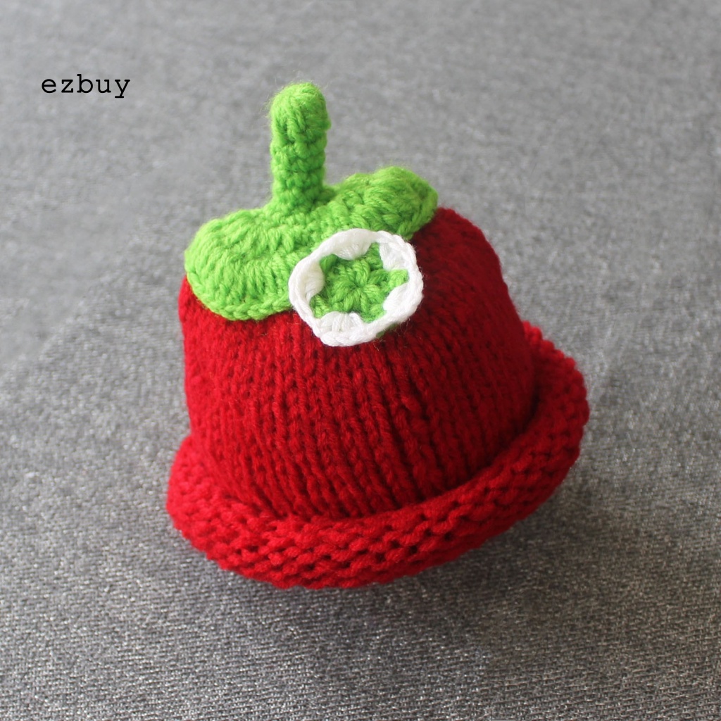 Mũ Len Hình Gà Con Dễ Thương Dùng Làm Đạo Cụ Chụp Ảnh Cho Bé Sơ Sinh