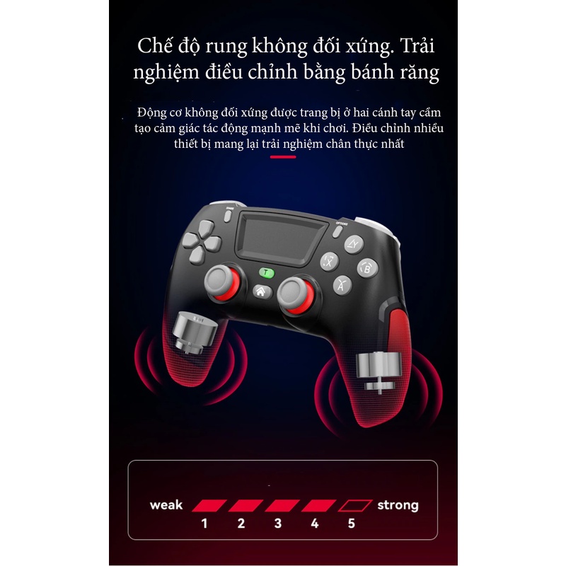 Tay cầm chơi game không dây Vinetteam P06 -Tay cầm chơi game không dây dành cho PC, Laptop, TV Android - Hỗ trợ chơi F04