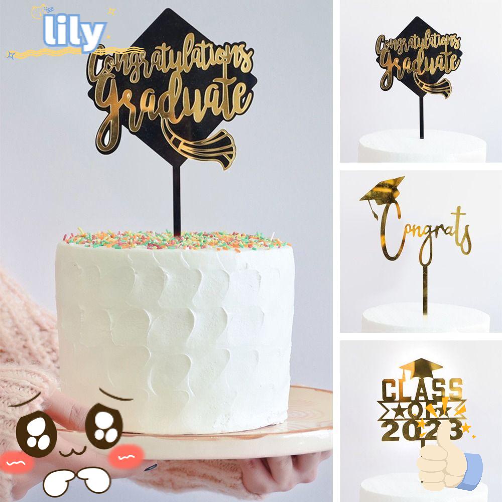 5 Topper Cắm Trang Trí Bánh Kem Hình Hoa Ly 2023|Phụ Kiện Màu Đen Chuyên Dụng Cho Xe Hơi