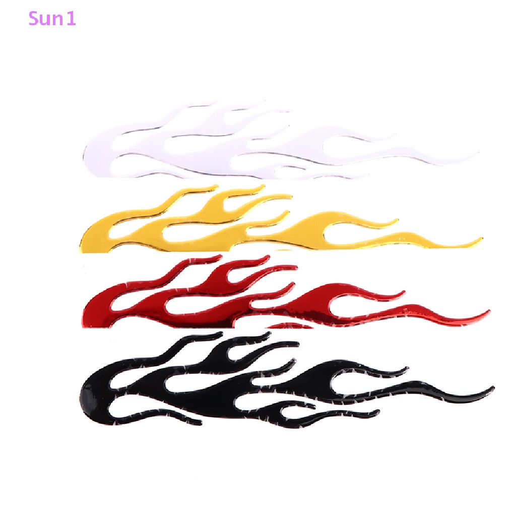 Đề Can Vinyl Phản Quang Họa Tiết Ngọn Lửa 3d Trang Trí Xe Hơi Xe Máy Sun1 > 20 * 4CM