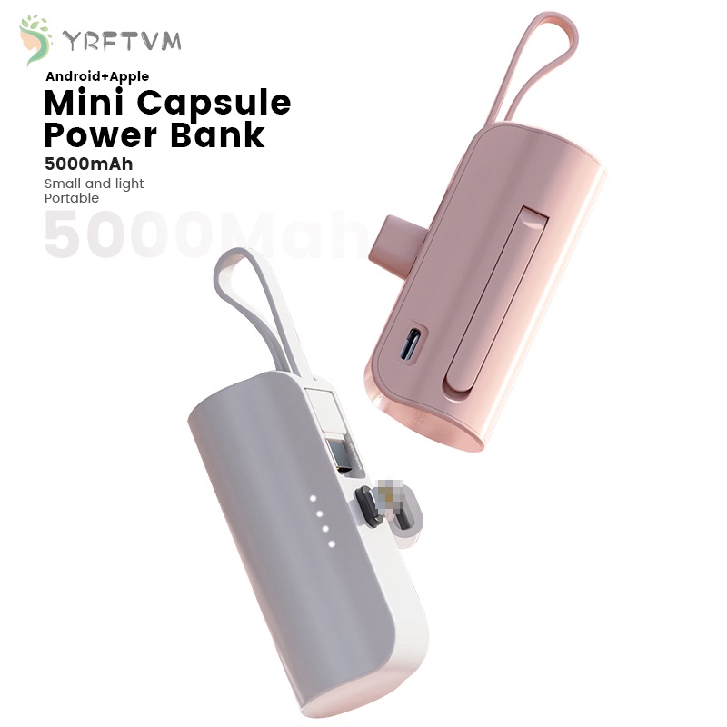 Sạc dự phòng YRFTVM 5000mah không dây thích hợp cho iphone samsung huawei