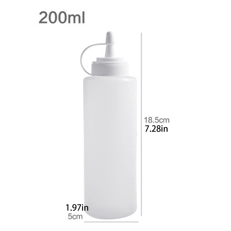 Chai Đựng Dầu Ăn Dạng Bóp 200ml / 300ml Có Nắp Đậy Tiện Dụng