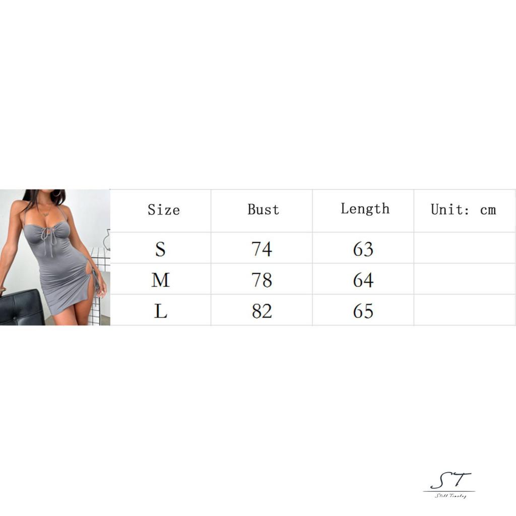 Đầm Hai Dây Dáng Ôm Ngắn Màu Trơn Thời Trang Mùa Hè CY03 Cho Nữ