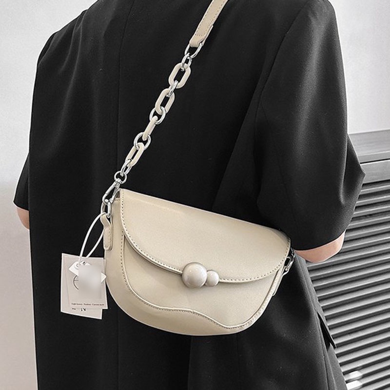 Túi Đeo Vai Hình Vuông Cỡ Nhỏ Phối Dây Đeo Sợi Xích Phong Cách Hàn Quốc Thời Trang Cho Nữ