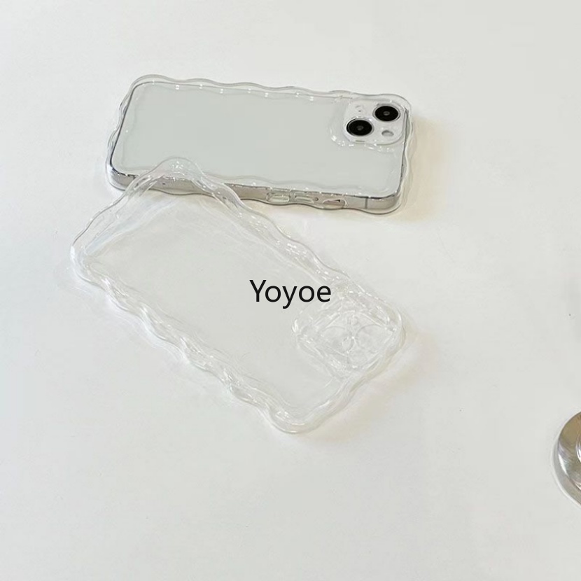 Ốp Điện Thoại Silicon Mềm Chống Sốc Họa Tiết Sóng Biển Màu Trong Suốt Cho iPhone 14 13 12 11 Pro Max X XS XR 7 8 Plus SE