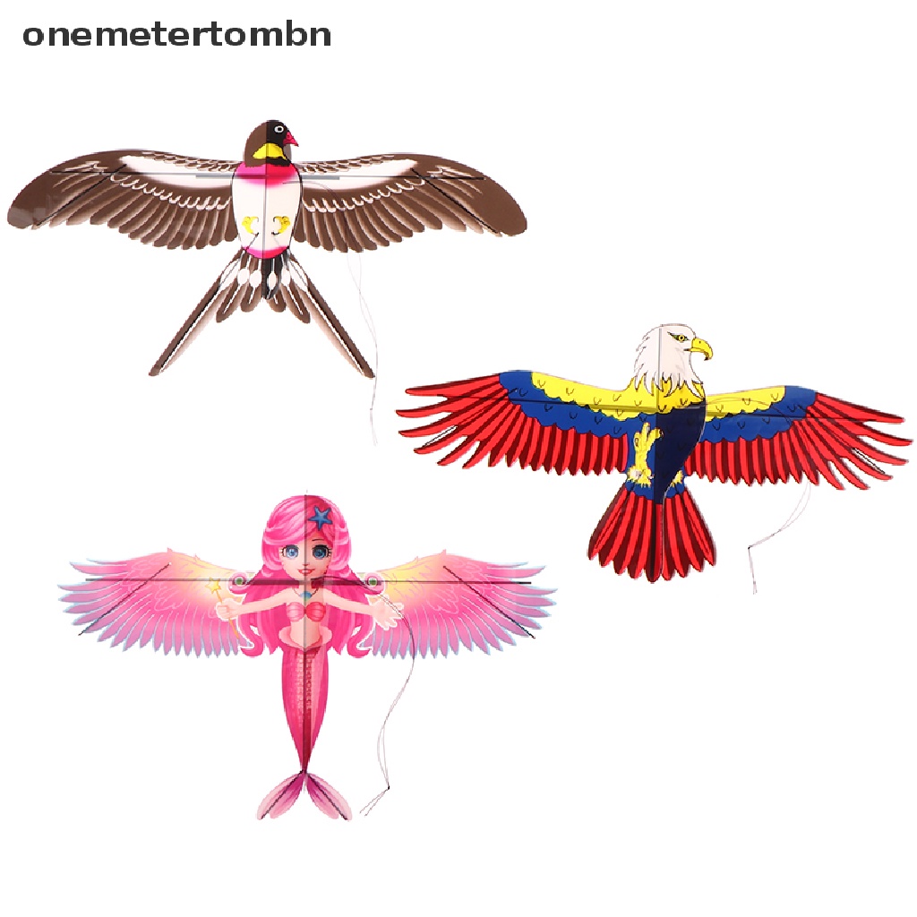 Diều Đồ Chơi Mini Bằng Nhựa Họa Tiết Hoạt Hình + Cần Câu Cá 40cm