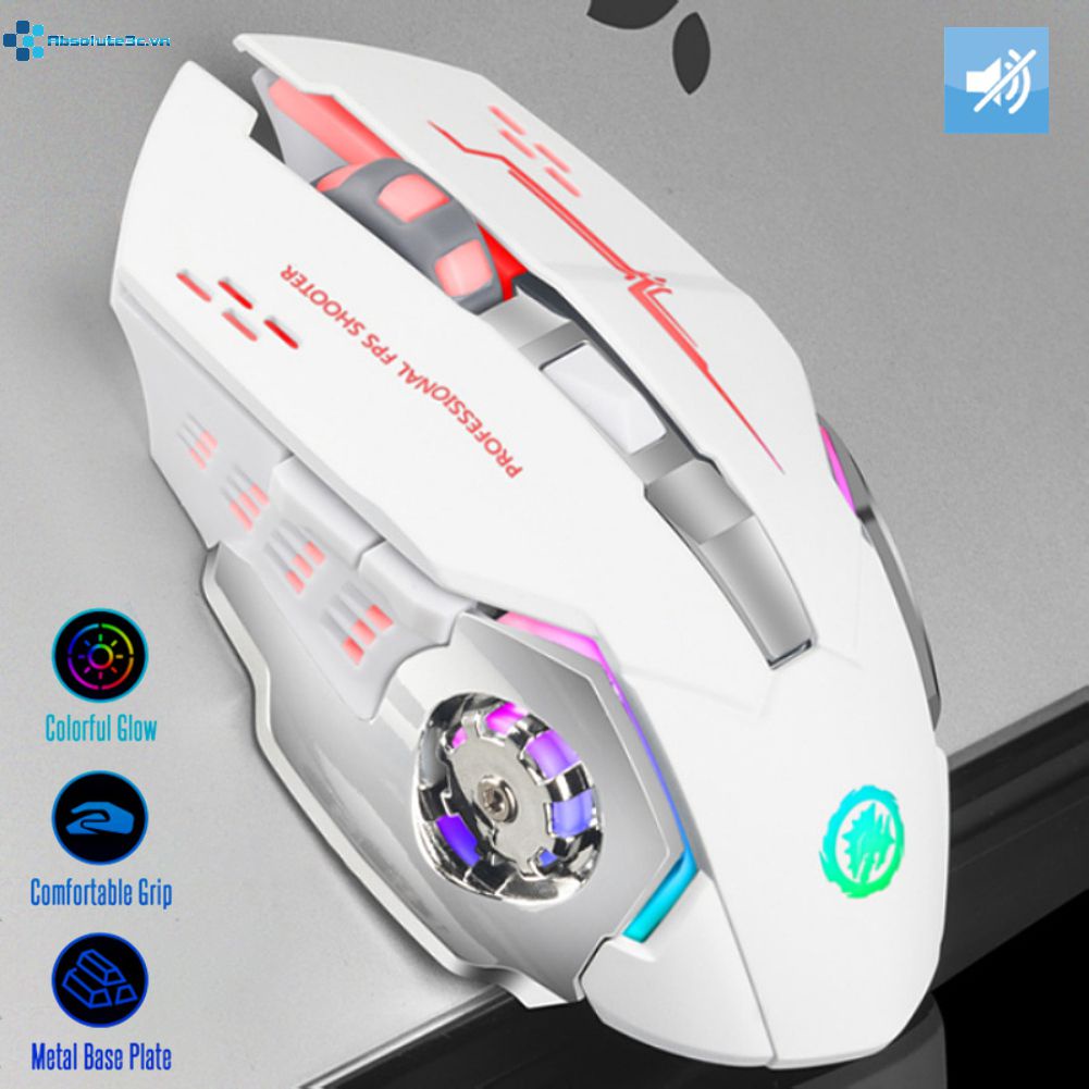 Chuột Quang Chơi Game Không Dây 6 Nút Bấm 3600Dpi LED Chuyên Nghiệp