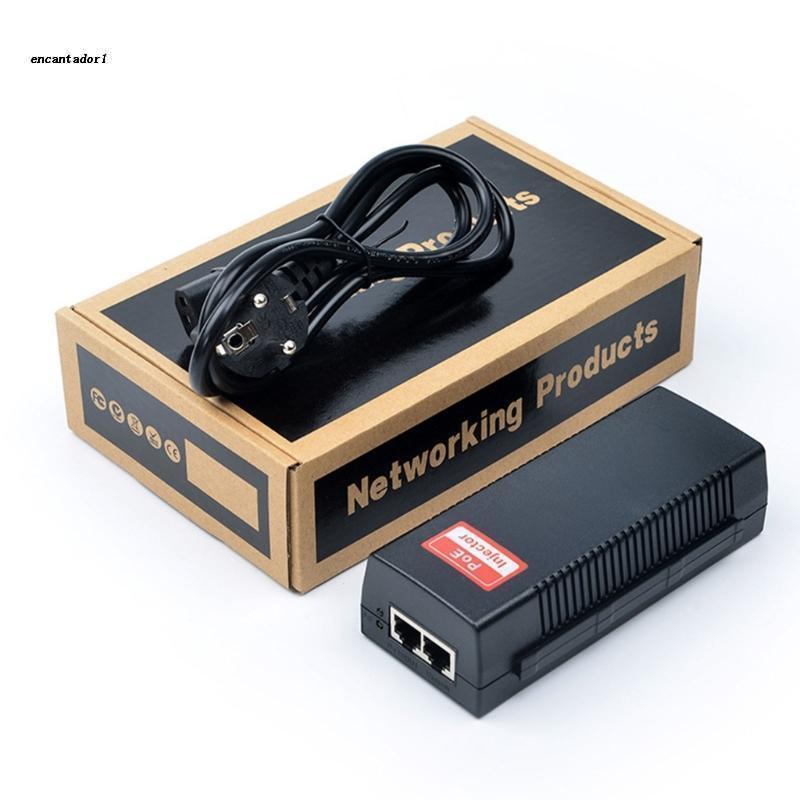 ✿ Bộ Chuyển Đổi Nguồn Poe 48V AC100-240V 1000Mbps Mạng Gigabitport - Poe 4,5 + / 7,8- 100M / 328ft