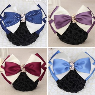 Kẹp Tóc Hình Nơ Hoa Phối Lưới Phong Cách Hàn Quốc Cho Nữ